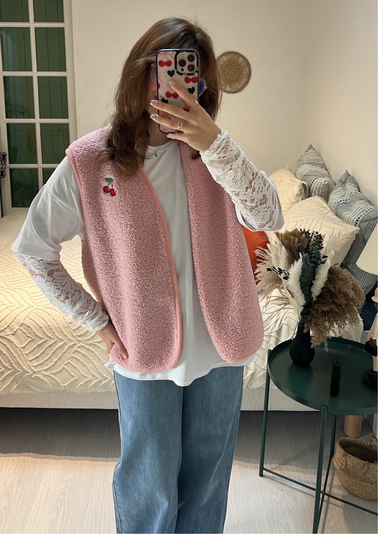 Gilet sans manches Cerise