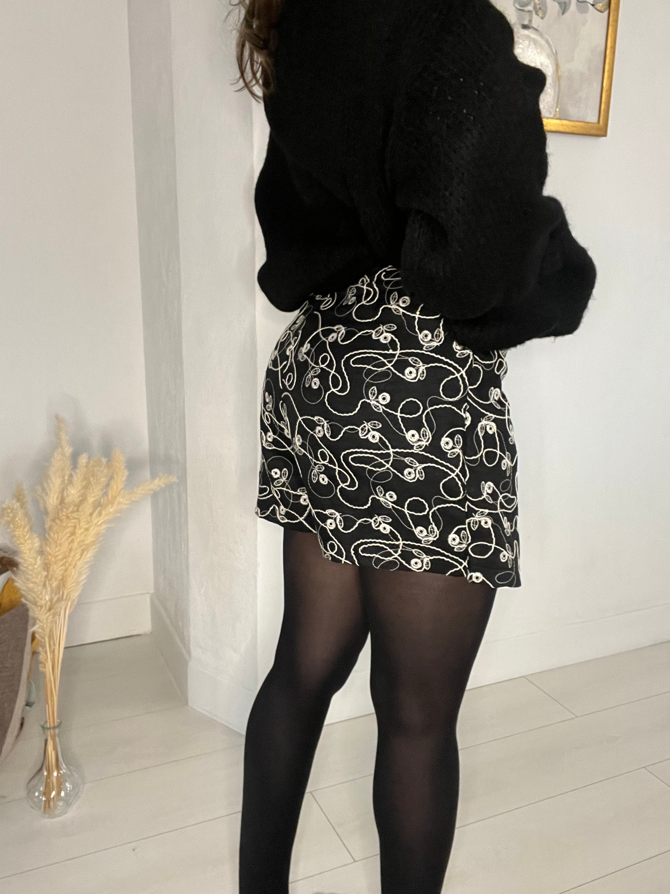 Jupe-Short brodée Liana