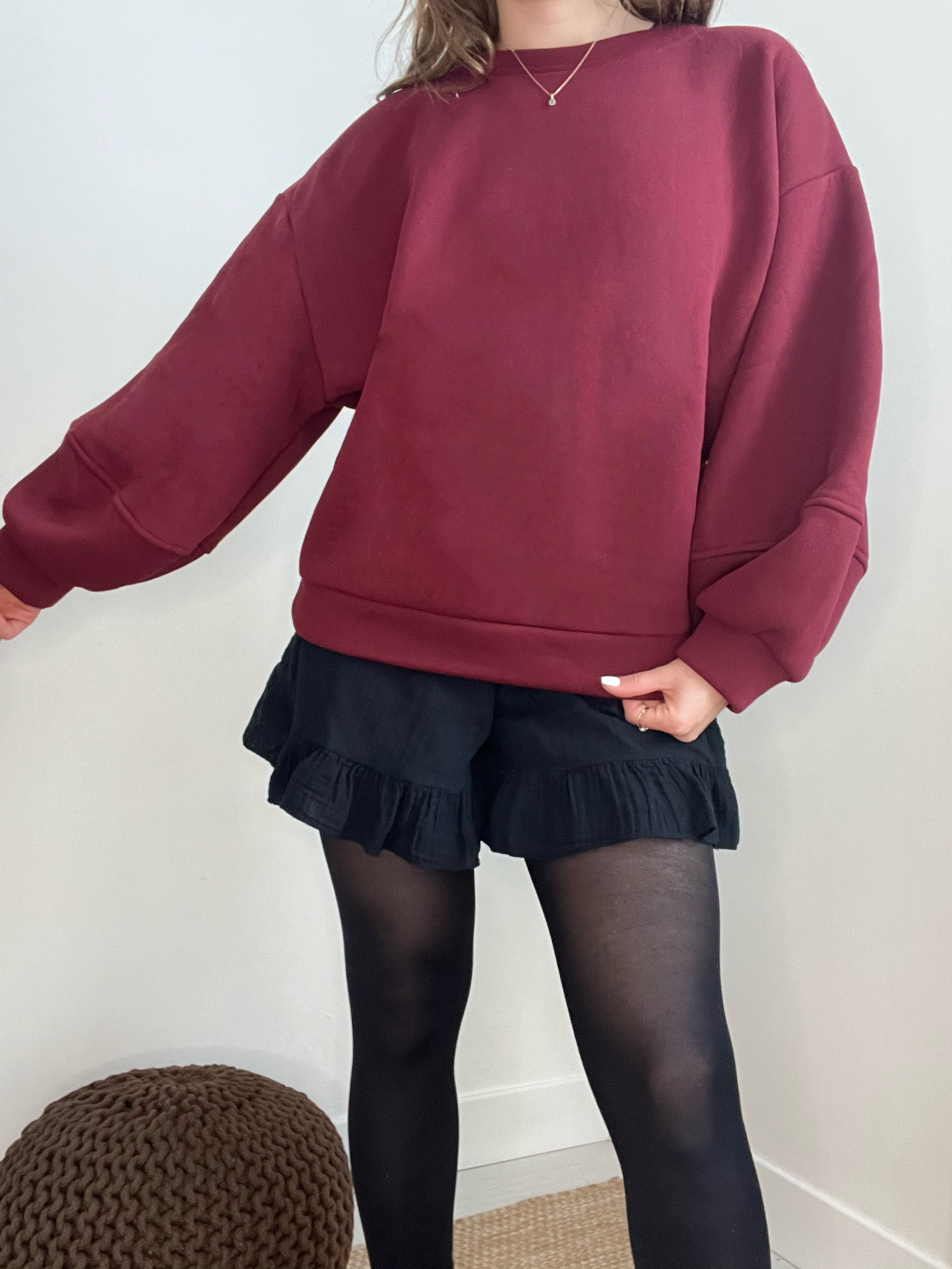 Sweat Nina Bordeaux