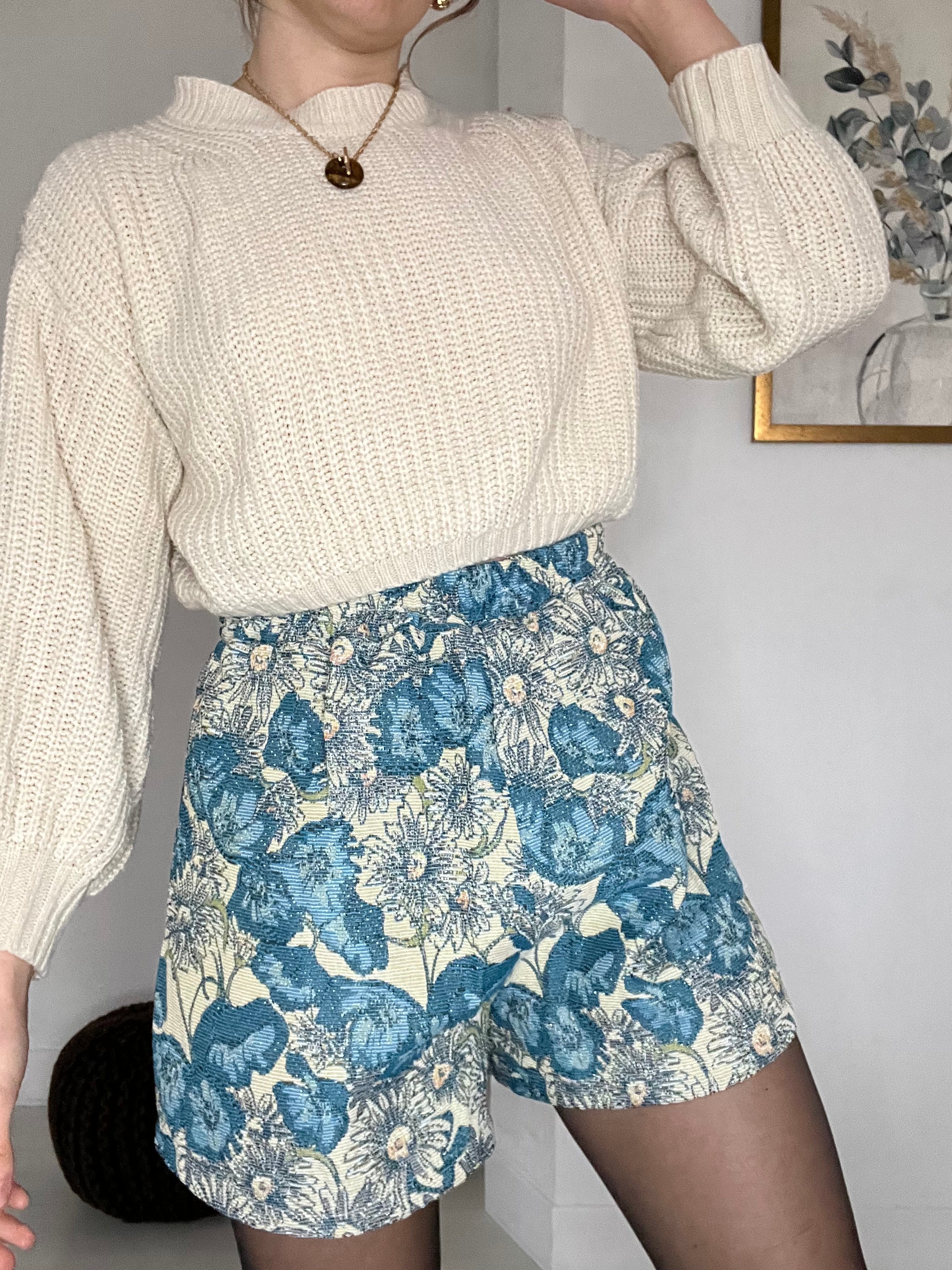Short Caroline bleu