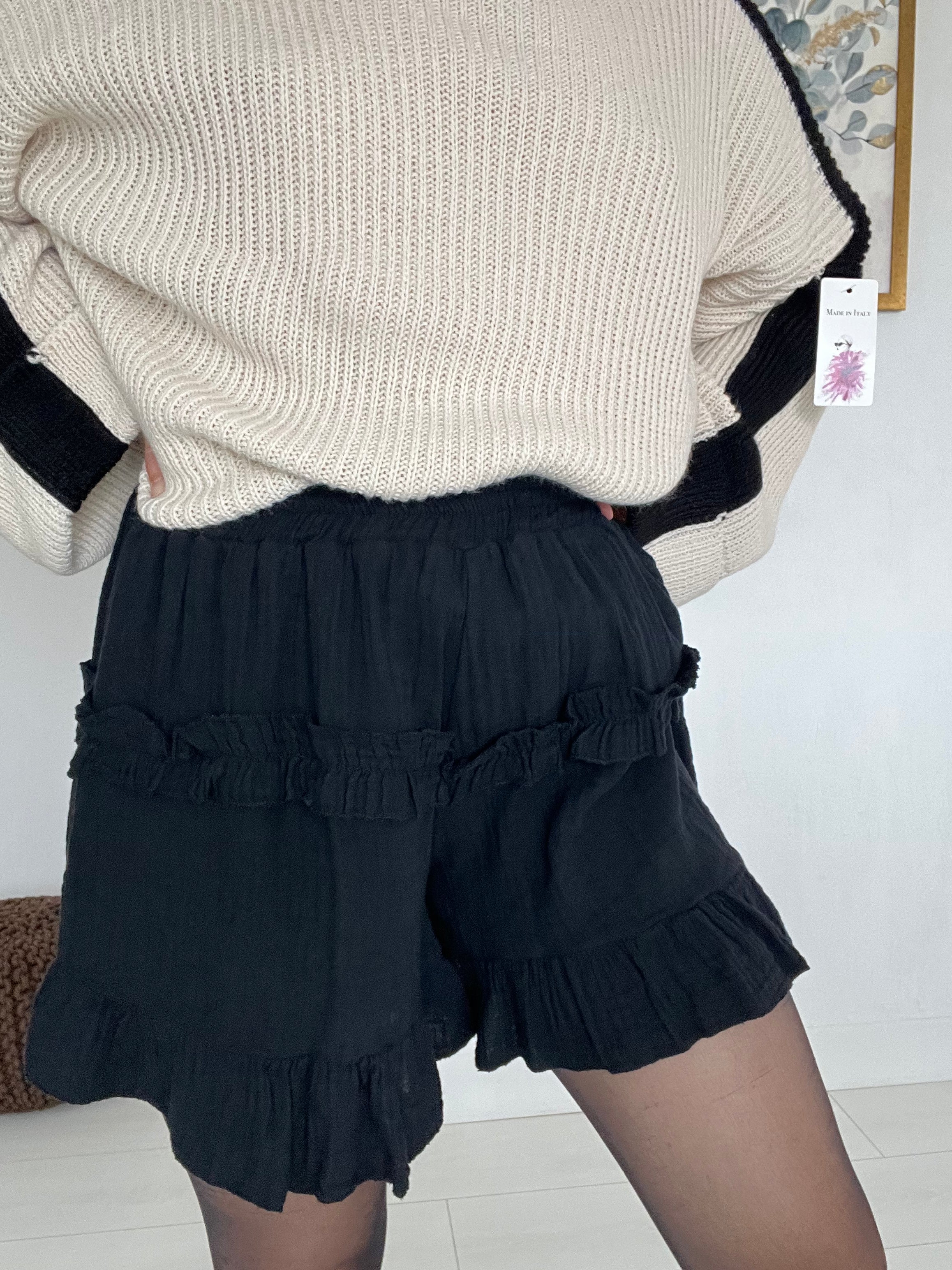 Jupe-short Elise noire