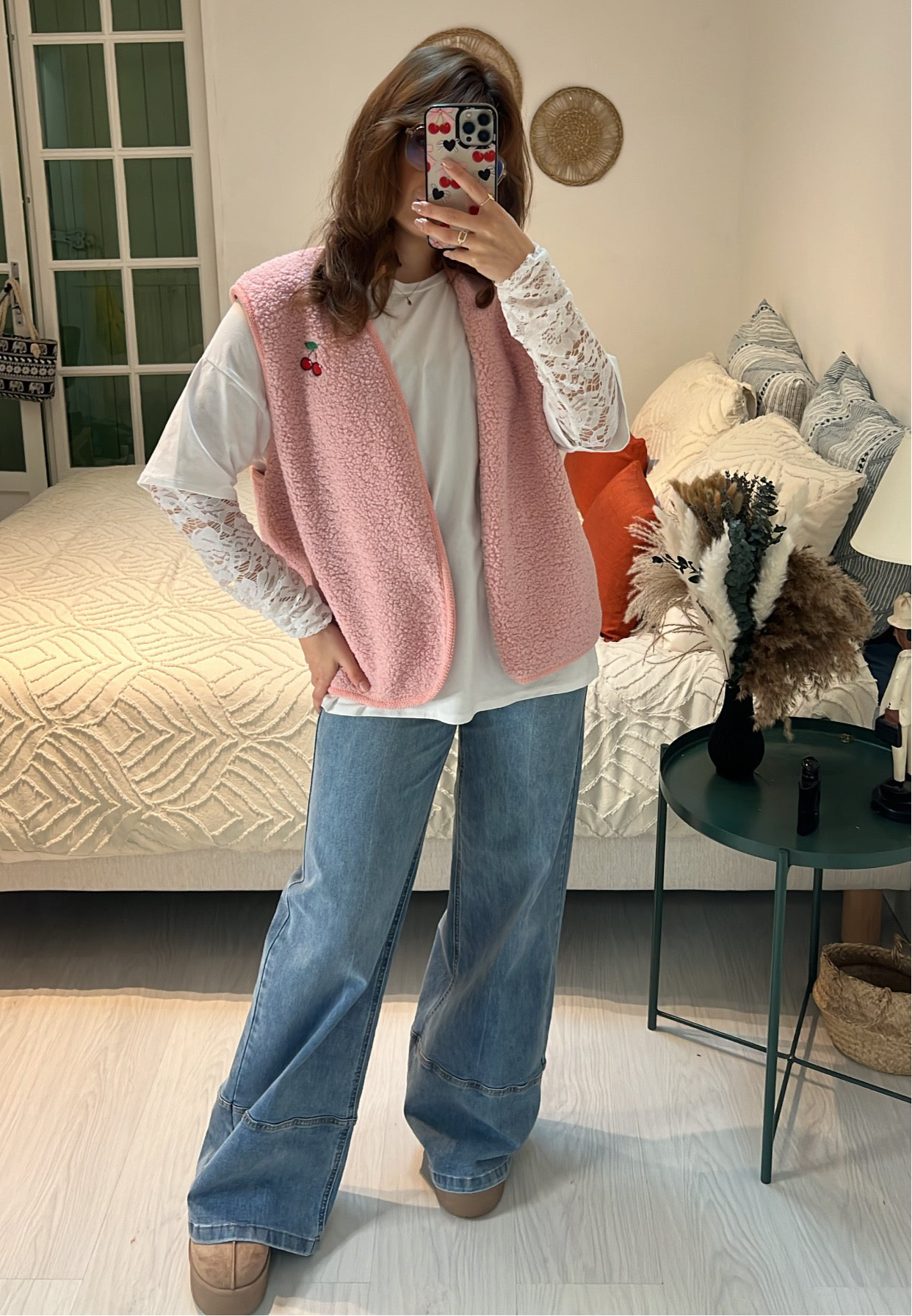 Gilet sans manches Cerise